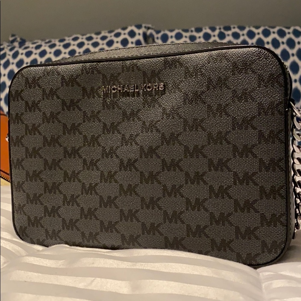 Michael Kira Crossbody Bag with Chain detailing